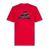 adidas Big Kid Boys Crew Neck Short Sleeve Regular Fit Graphic T-Shirt