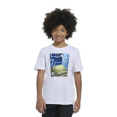 adidas Big Kid Boys Crew Neck Short Sleeve Regular Fit Graphic T-Shirt