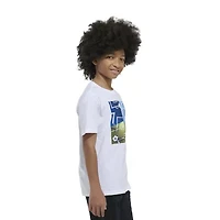 adidas Big Kid Boys Crew Neck Short Sleeve Regular Fit Graphic T-Shirt