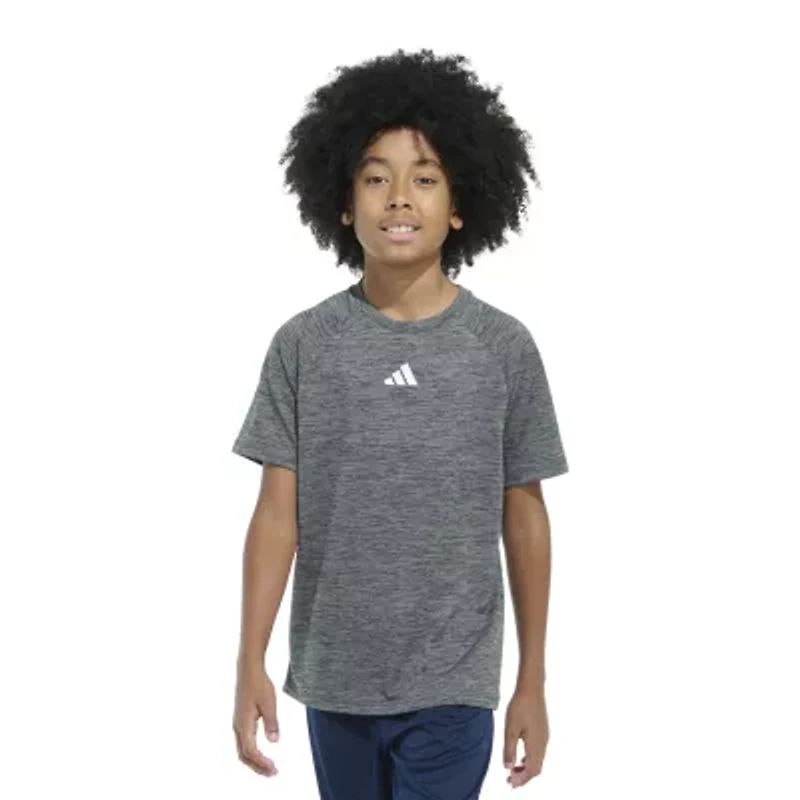 adidas Big Kid Boys Crew Neck Short Sleeve Regular Fit Graphic T-Shirt