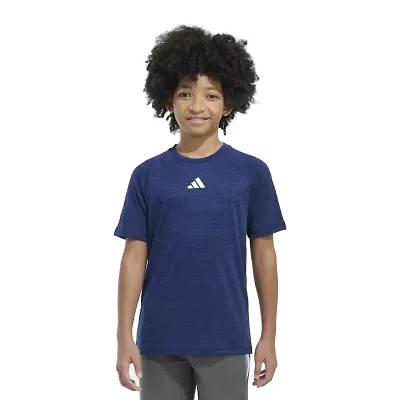 adidas Big Kid Boys Crew Neck Short Sleeve Regular Fit Graphic T-Shirt