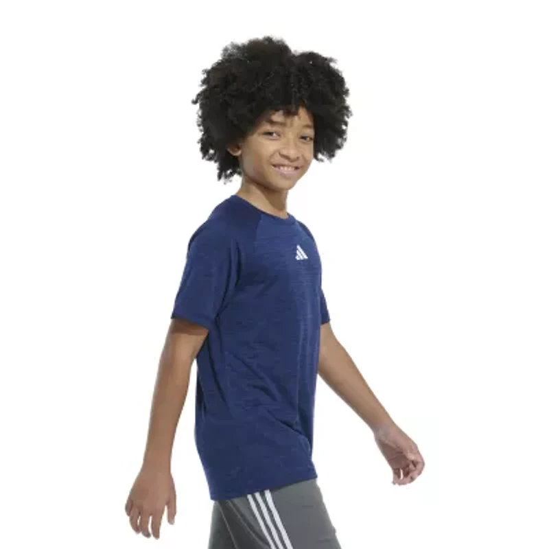 adidas Big Kid Boys Crew Neck Short Sleeve Regular Fit Graphic T-Shirt