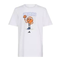 adidas Big Kid Boys Crew Neck Short Sleeve Regular Fit Graphic T-Shirt
