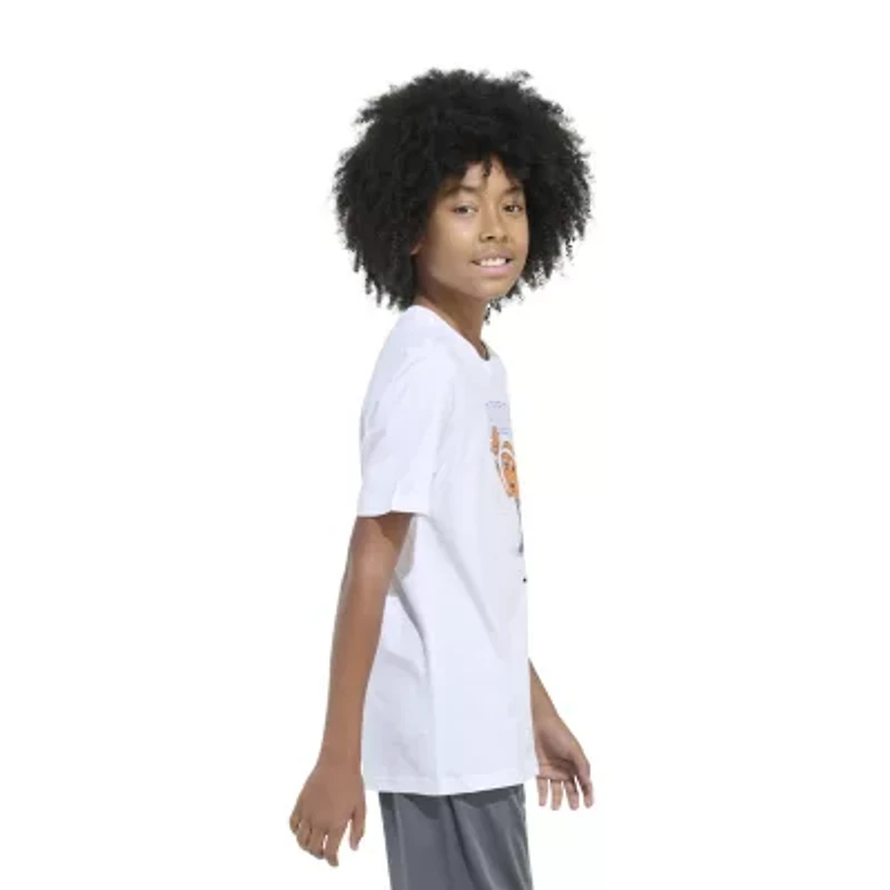 adidas Big Kid Boys Crew Neck Short Sleeve Regular Fit Graphic T-Shirt