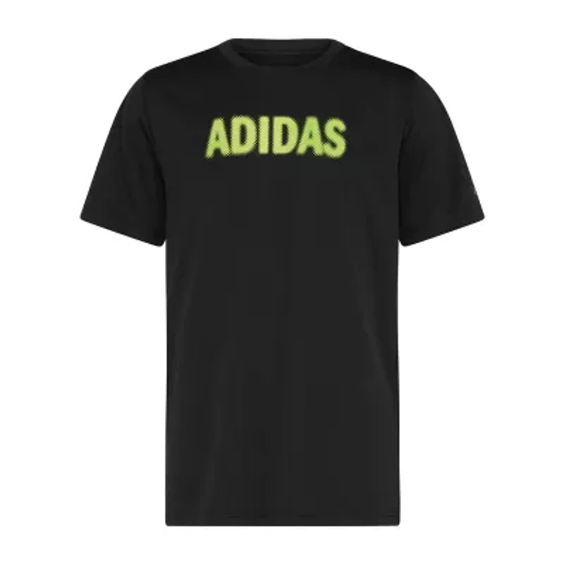 adidas Big Kid Boys Crew Neck Short Sleeve Regular Fit Graphic T-Shirt