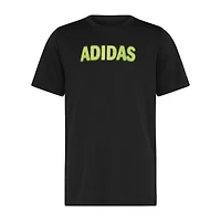 adidas Big Kid Boys Crew Neck Short Sleeve Regular Fit Graphic T-Shirt