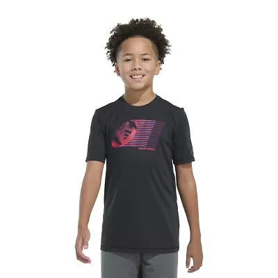 adidas Big Kid Boys Crew Neck Short Sleeve Regular Fit Graphic T-Shirt