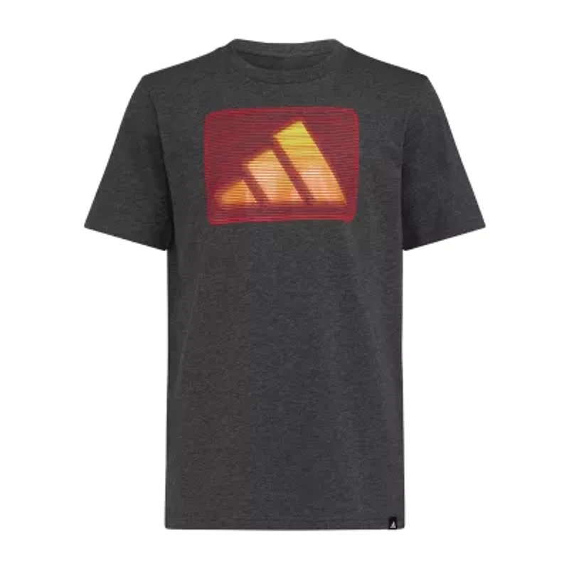 adidas Big Kid Boys Crew Neck Short Sleeve Regular Fit Graphic T-Shirt
