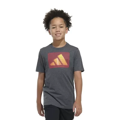 adidas Big Kid Boys Crew Neck Short Sleeve Regular Fit Graphic T-Shirt