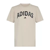adidas Big Kid Boys Crew Neck Short Sleeve Regular Fit Graphic T-Shirt