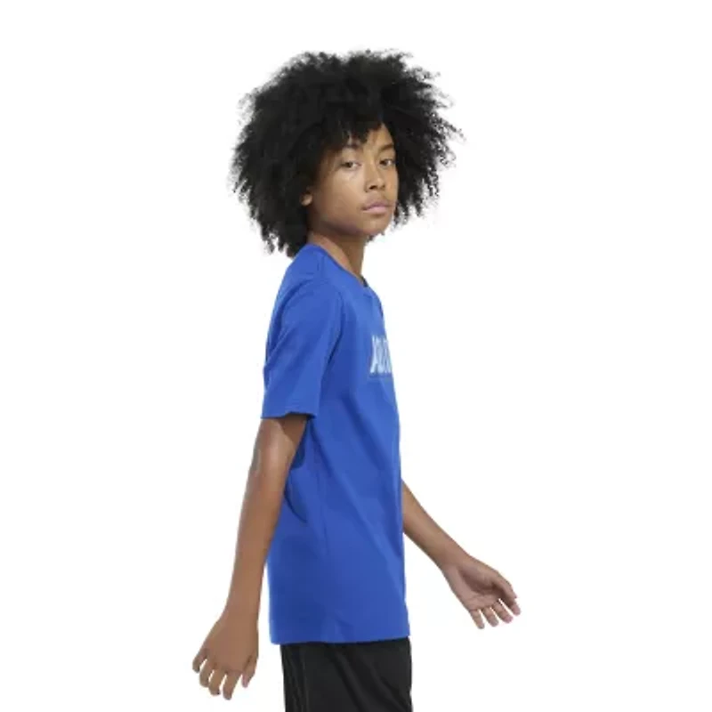 adidas Big Kid Boys Crew Neck Short Sleeve Regular Fit Graphic T-Shirt