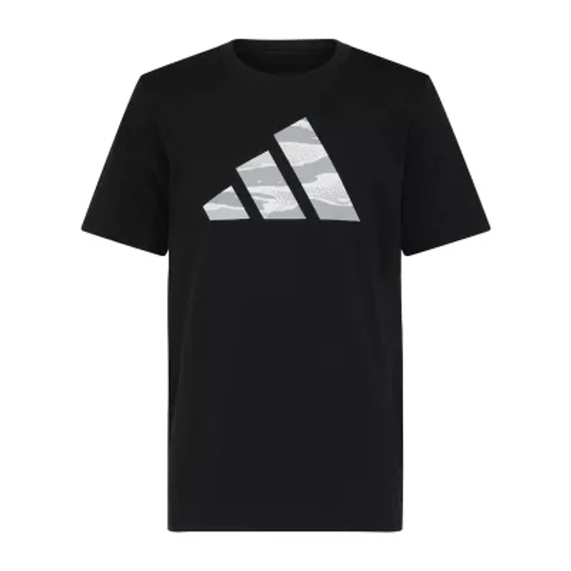 adidas Big Kid Boys Crew Neck Short Sleeve Regular Fit Graphic T-Shirt