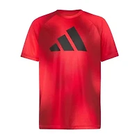 adidas Big Kid Boys Crew Neck Short Sleeve Regular Fit Graphic T-Shirt