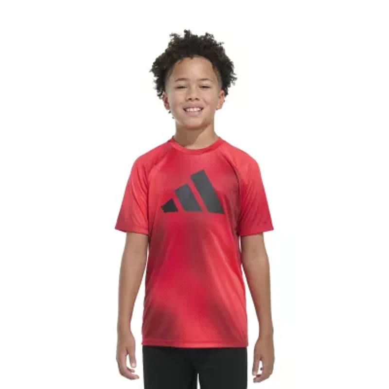 adidas Big Kid Boys Crew Neck Short Sleeve Regular Fit Graphic T-Shirt