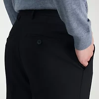 Haggar Premium Comfort Mens Waistband Straight Fit Dress Flat Front Pant
