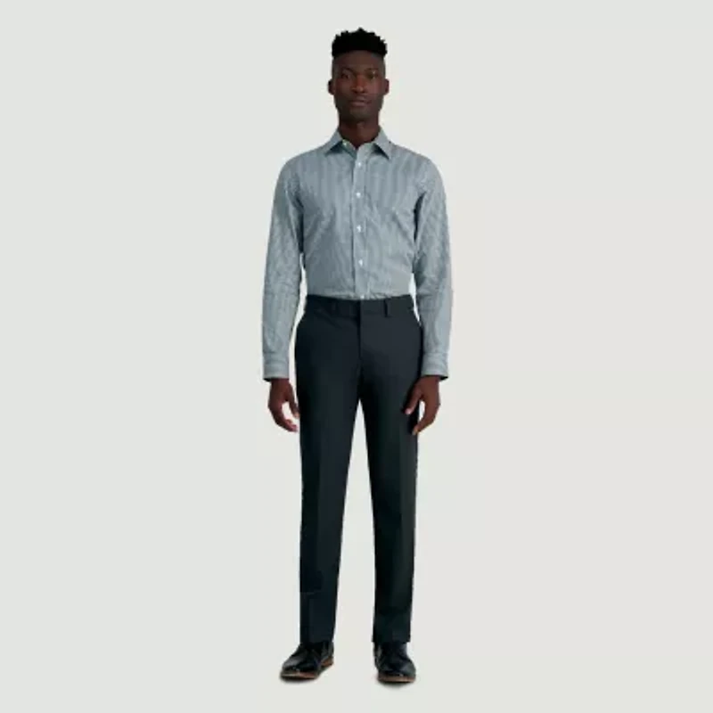 Haggar Smart Wash Mens Classic Fit Easy Care Long Sleeve Dress Shirt