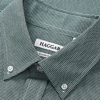 Haggar Smart Wash Mens Classic Fit Easy Care Long Sleeve Dress Shirt