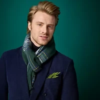 St. John's Bay Solid Beanie W/ Plaid Scarf 2-pc. Cold Weather Set