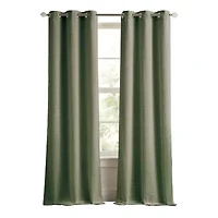 Martha Stewart Sutter Grommet Top Light-Filtering Set of 2 Curtain Panel