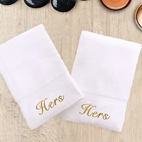 Linum Home Textiles Hers And 2-pc. Hand Towel