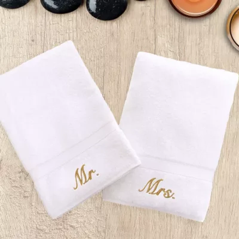 Linum Home Textiles Mr And Mrs 2-pc. Hand Towel
