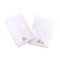Linum Home Textiles Mr And Mrs 2-pc. Hand Towel