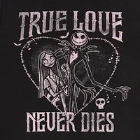 Ringer Womens Crew Neck Short Sleeve Regular Fit Nightmare Before Christmas Juniors Graphic T-Shirt