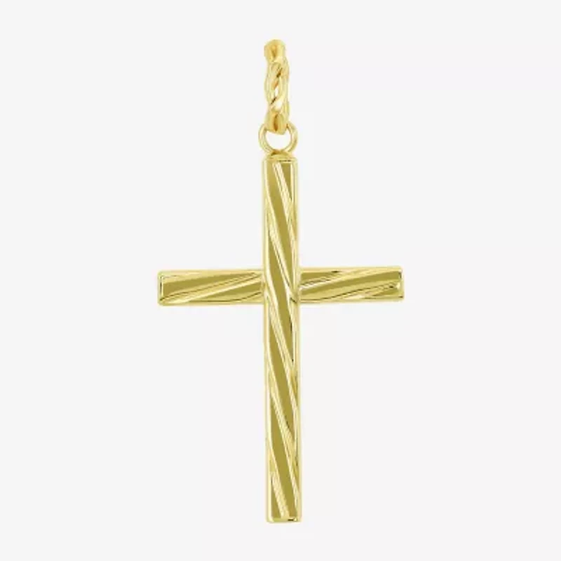 Cross Mens 10K Gold Cross Pendant