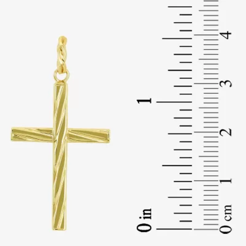 Cross Mens 10K Gold Cross Pendant