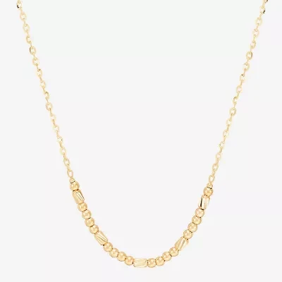 Gold Addiction Womens 10K Gold 18 Inch Cable Chain Necklace