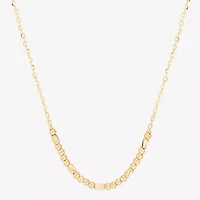 Gold Addiction Womens 10K Gold 18 Inch Cable Chain Necklace