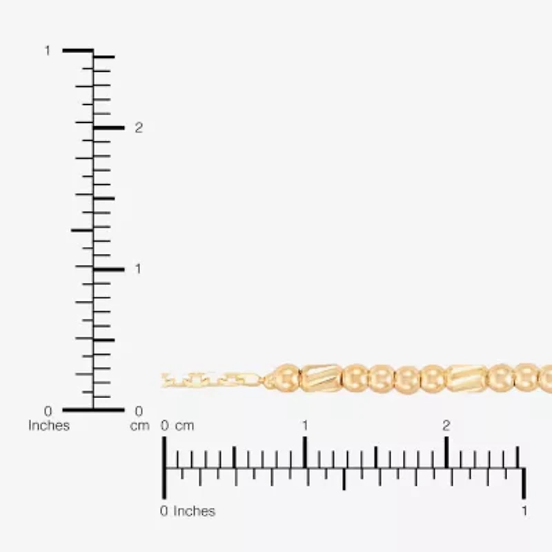 Gold Addiction Womens 10K Gold 18 Inch Cable Chain Necklace