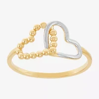 Gold Addiction Womens 10K Heart Band