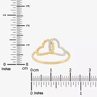 Gold Addiction Womens 10K Heart Band