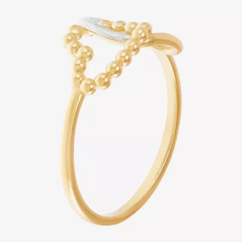 Gold Addiction Womens 10K Heart Band