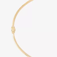Gold Addiction Womens 10K Gold Round Bangle Bracelet