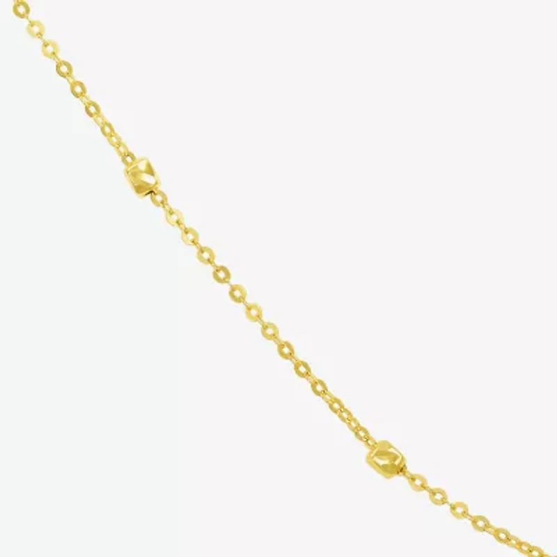 Gold Addiction Womens 10K Gold 18 Inch Link Chain Necklace