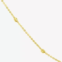 Gold Addiction Womens 10K Gold 18 Inch Link Chain Necklace