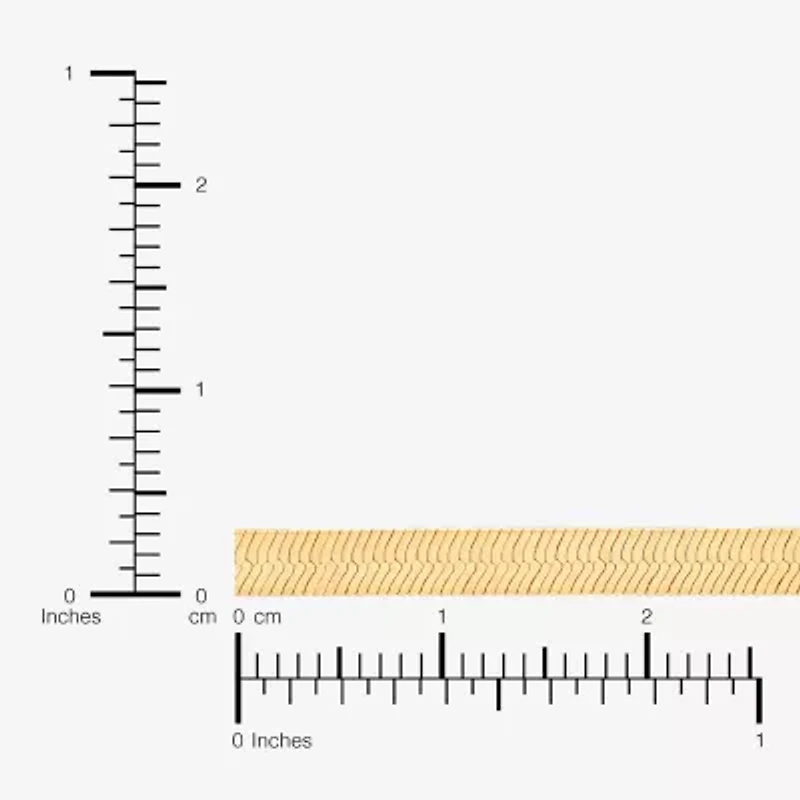 Bonded Brilliance Womens 14K Gold Over Silver 20 Inch Herringbone Chain Necklace