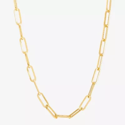 Bonded Brilliance Womens 18 Inch Link Chain Necklace