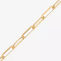 Bonded Brilliance Womens 7.5 Inch Hollow Link Chain Bracelet