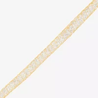 Made in Italy Womens 10K Gold 7.5 Inch Solid Chain Bracelet