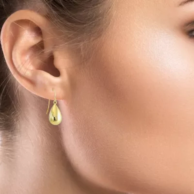 Womens 14K Gold Drop Earrings