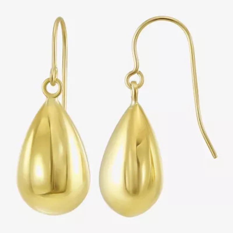 Womens 14K Gold Drop Earrings