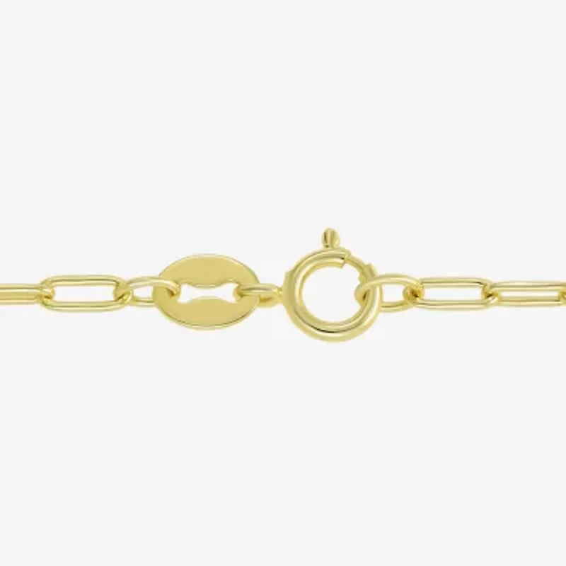 Silver Addiction Womens 14K Gold Over Silver 18 Inch Link Chain Necklace