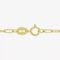 Silver Addiction Womens 14K Gold Over Silver 18 Inch Link Chain Necklace