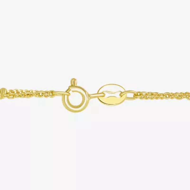 Silver Addiction Womens 14K Gold Over Silver 18 Inch Link Chain Necklace