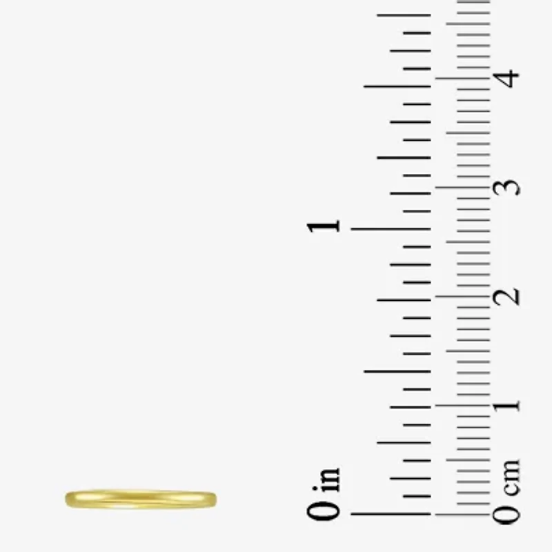 Silver Addiction Womens Cubic Zirconia 14K Gold Over Silver Solitaire Ring Set