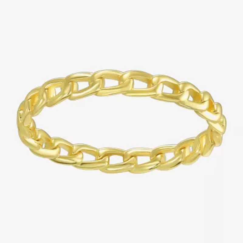 Silver Addiction Womens White Cubic Zirconia 14K Gold Over Silver Ring Set