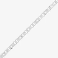 Made in Italy Womens Sterling Silver 18 Inch Valentino Chain Necklace